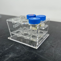 Wheaton Plastic Tube Rack w/ Tubes image 1